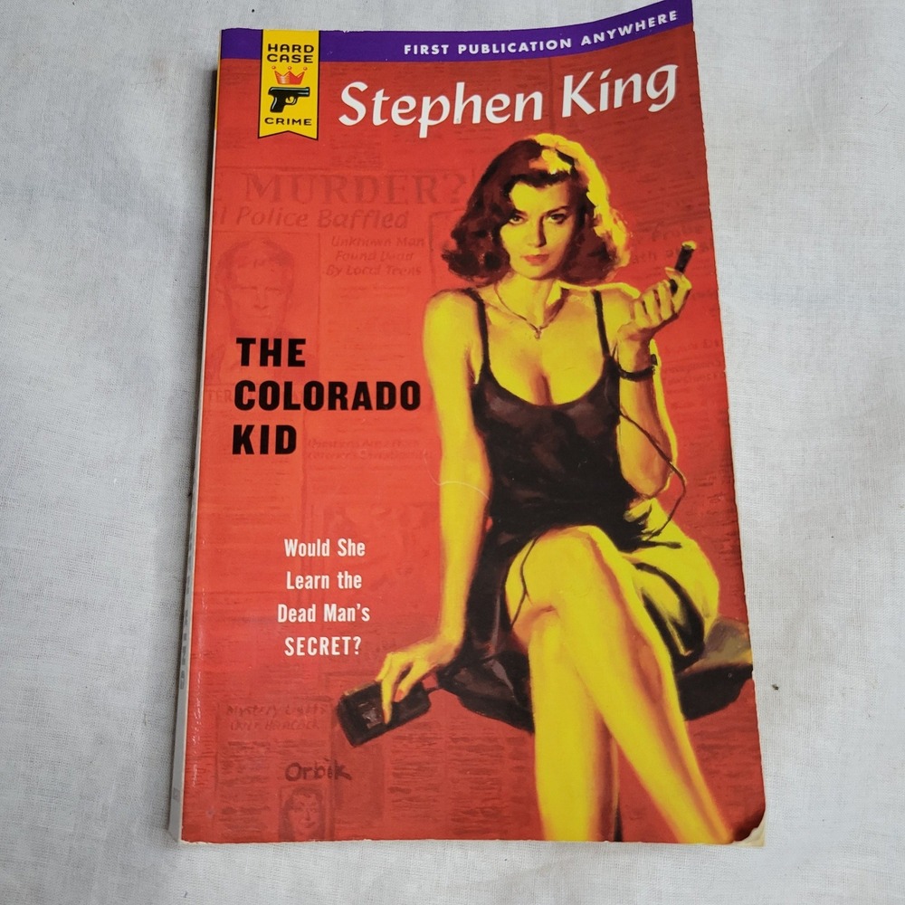 Stephen King The Colorado Kid Paperback Hard Case Crime First Edition 2005